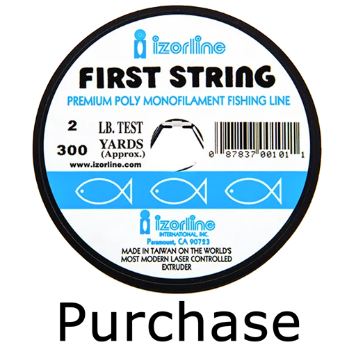 Monofilament (Fishing) Line - 2lb Test Clear x 300yds (Purchase)