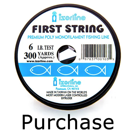 Monofilament (Fishing) Line - 6lb Test Clear x 300yds (Purchase